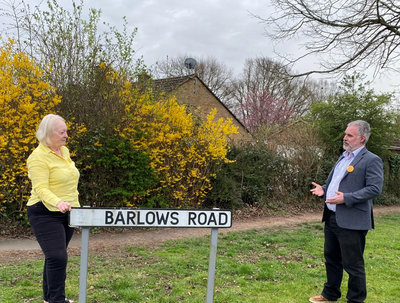 Jo Slimin meeting Richard Murphy PCC candidate.