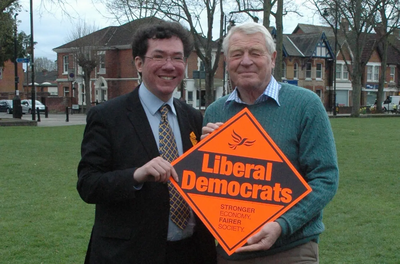 Alex Payton with Paddy Ashdown