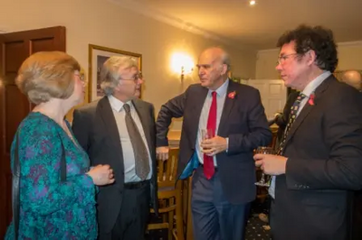 Vince Cable meets local Liberal Democrats